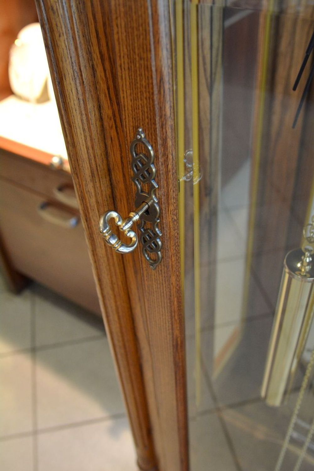 Zegar stojący wahadłowy marki Adler 10017D ✓ Zegar mechaniczny stojący Adler ✓  Zegary mechaniczne stojące ✓  Zegary drewniane podłogowe. Duże zegary drewniane do salonu.  (2).JPG