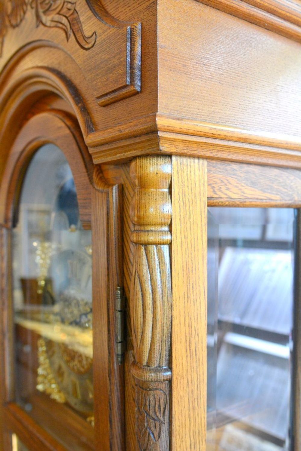 Zegar stojący wahadłowy marki Adler 10017D ✓ Zegar mechaniczny stojący Adler ✓  Zegary mechaniczne stojące ✓  Zegary drewniane podłogowe. Duże zegary drewniane do salonu.  (2).JPG