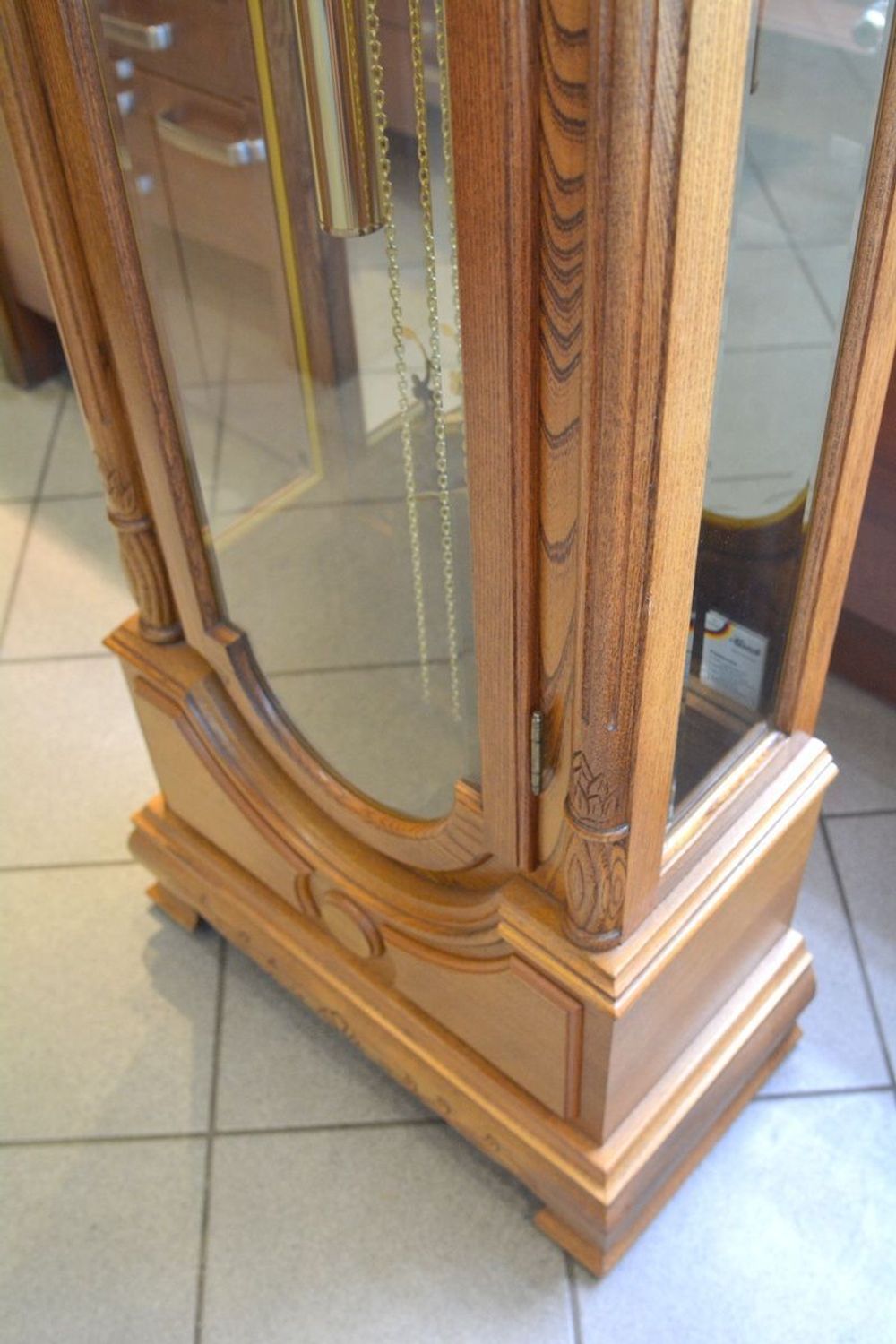 Zegar stojący wahadłowy marki Adler 10017D ✓ Zegar mechaniczny stojący Adler ✓  Zegary mechaniczne stojące ✓  Zegary drewniane podłogowe. Duże zegary drewniane do salonu.  (2).JPG