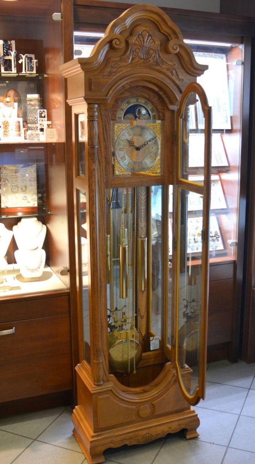 Zegar stojący wahadłowy marki Adler 10017D ✓ Zegar mechaniczny stojący Adler ✓  Zegary mechaniczne stojące ✓  Zegary drewniane podłogowe. Duże zegary drewniane do salonu.  (2).JPG