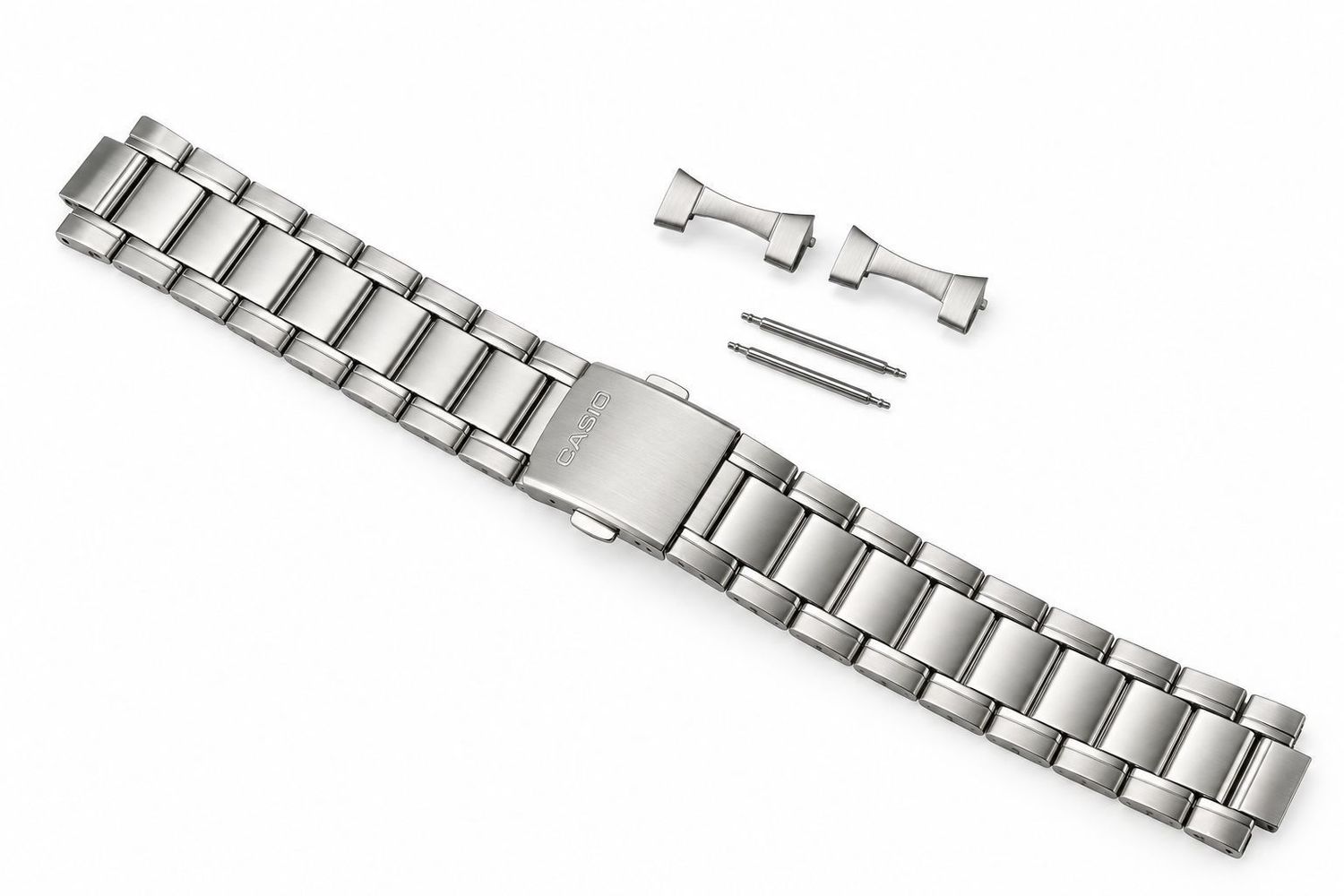 Bransoleta do zegarka Casio 10460038 – oryginalna stalowa z logo Casio.jpg