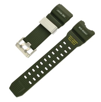 Oryginalny pasek do zegarka Casio GWG-1000-1A3 Zielony (10632704). Pasek Casio. Pasek do zegarka G-shock Casio. Pasek Zielony Casio. Pasek idealny do zegarka  GWG-1000-1A3. Pasek do zegarka G-shock. Pasek gumowy.jpg