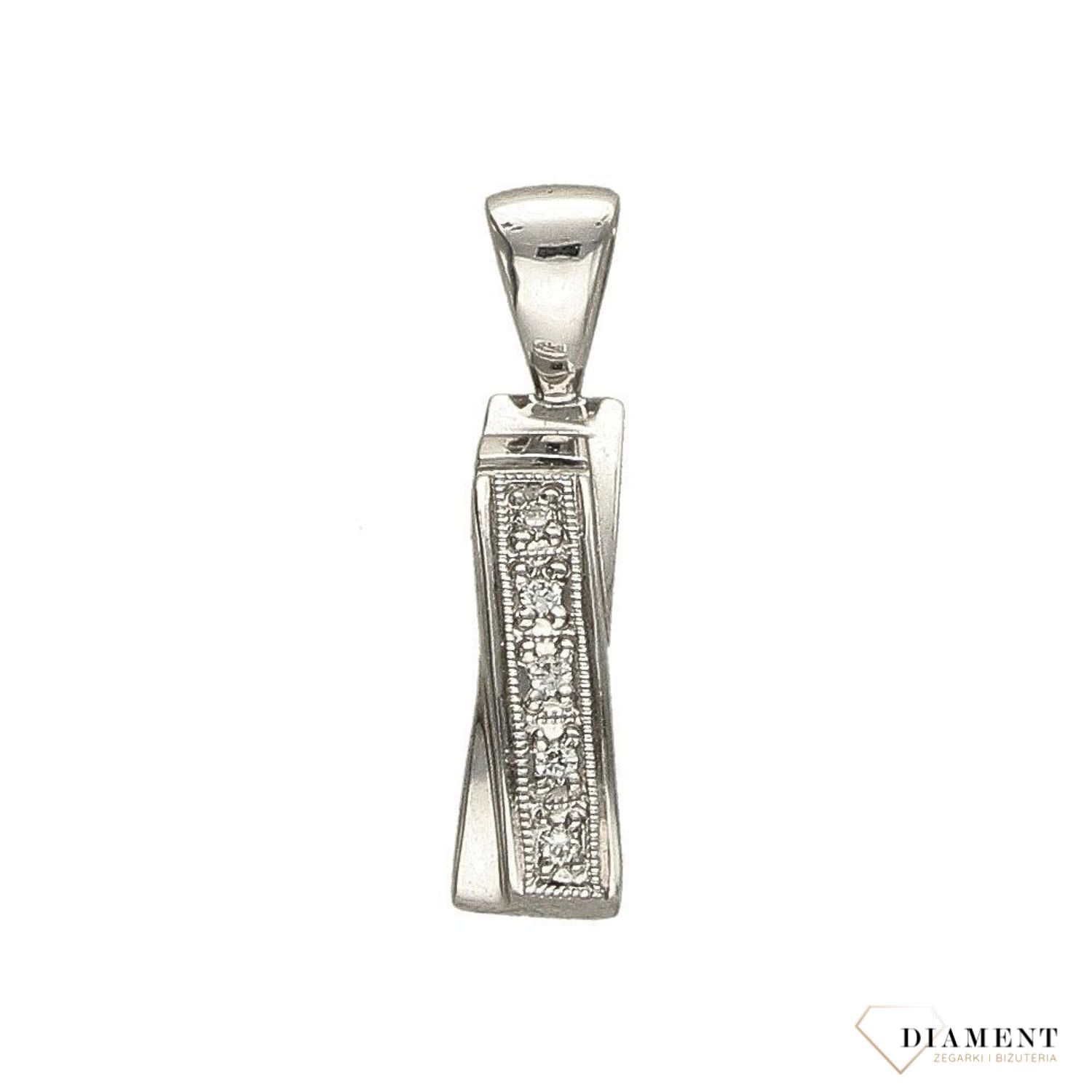 Zawieszka złota DIAMENT białe złoto, diamenty10841.jpg