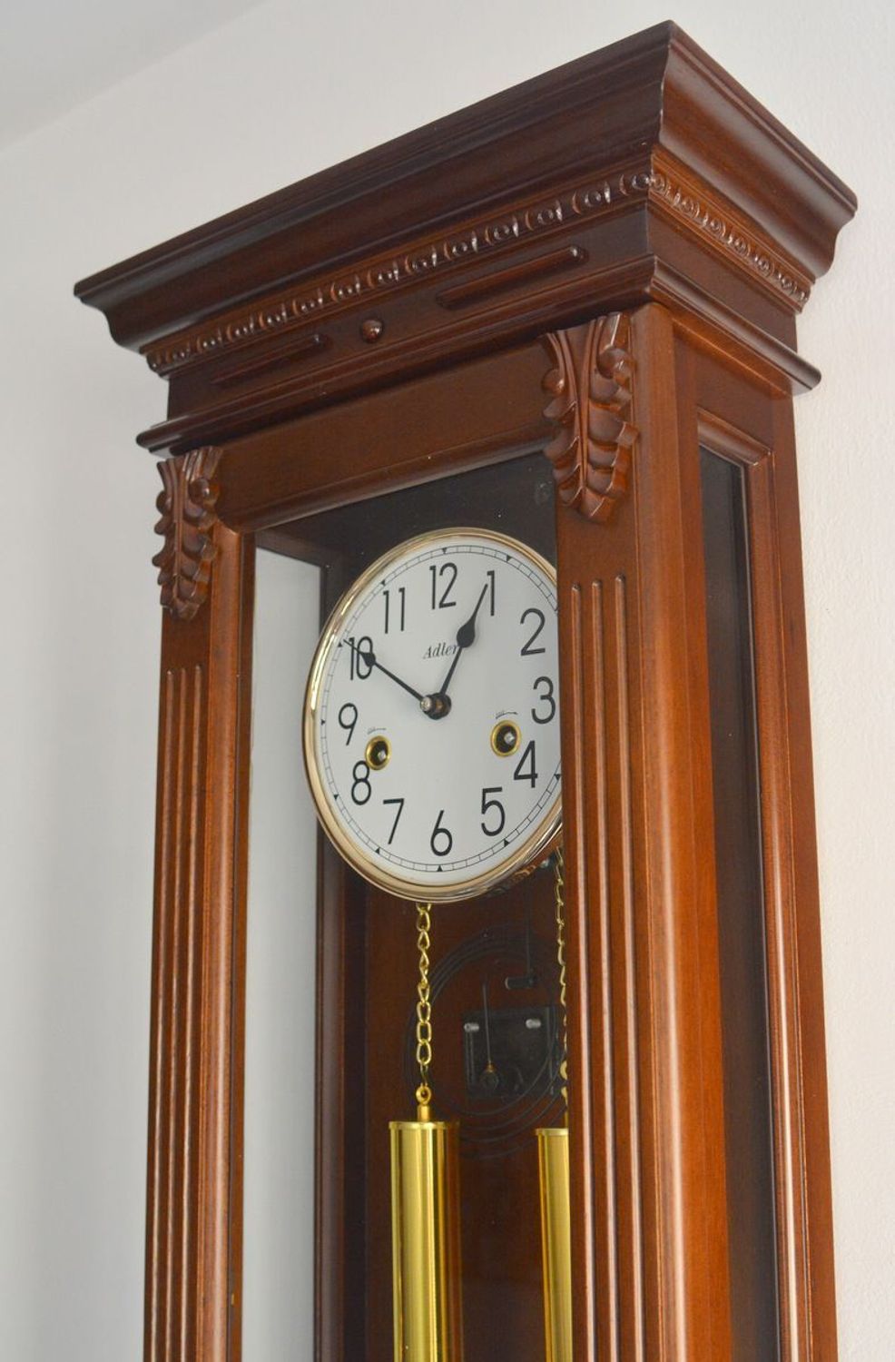 Zegar wiszący mechaniczny Adler 11000W – elegancki zegar z kurantem 31-dniowym (4).JPG