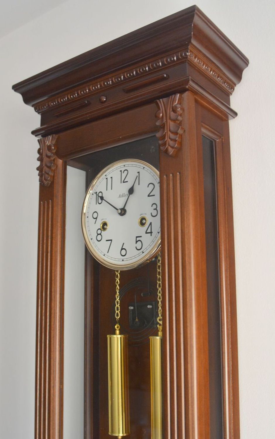 Zegar wiszący mechaniczny Adler 11000W – elegancki zegar z kurantem 31-dniowym (4).JPG