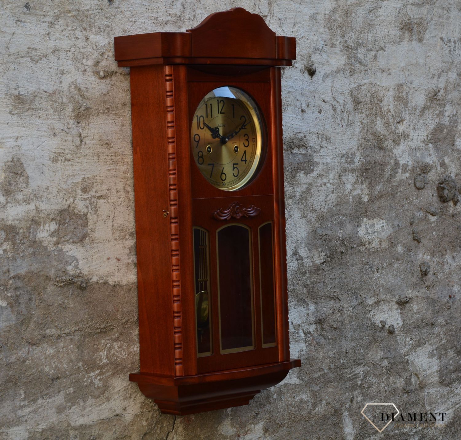 Zegar ścienny mechaniczny marki Adler 11002CH k.jpg