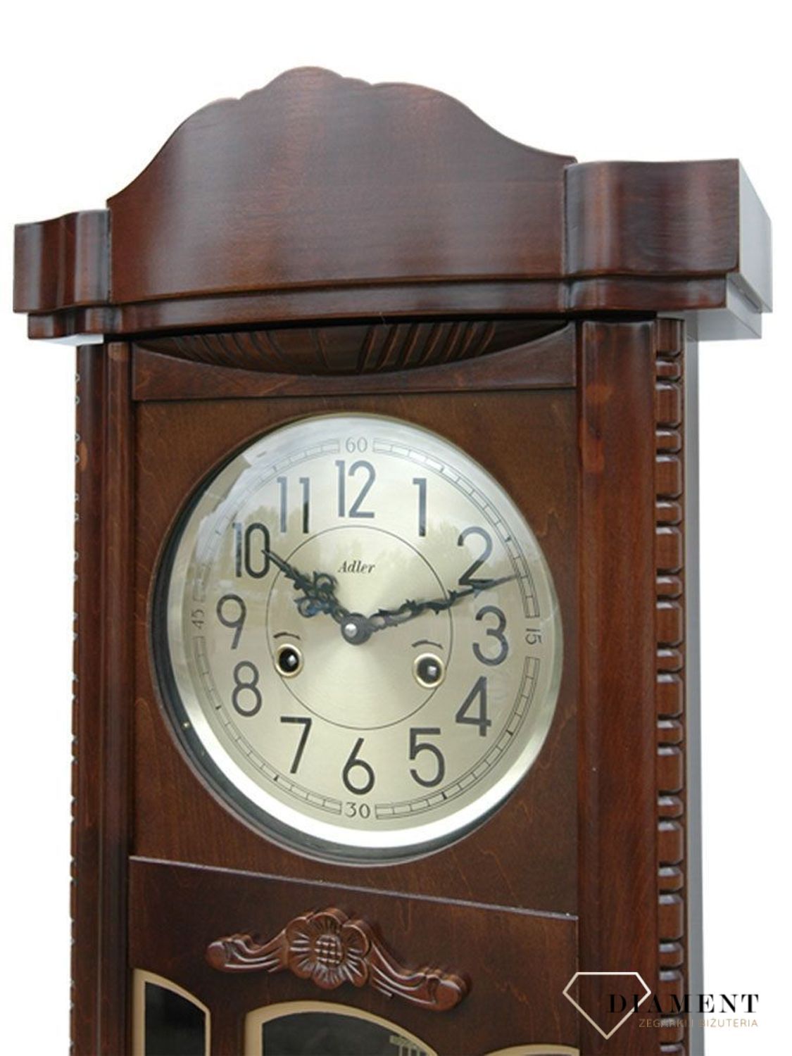 Zegar ścienny mechaniczny marki Adler 11002W l.jpg