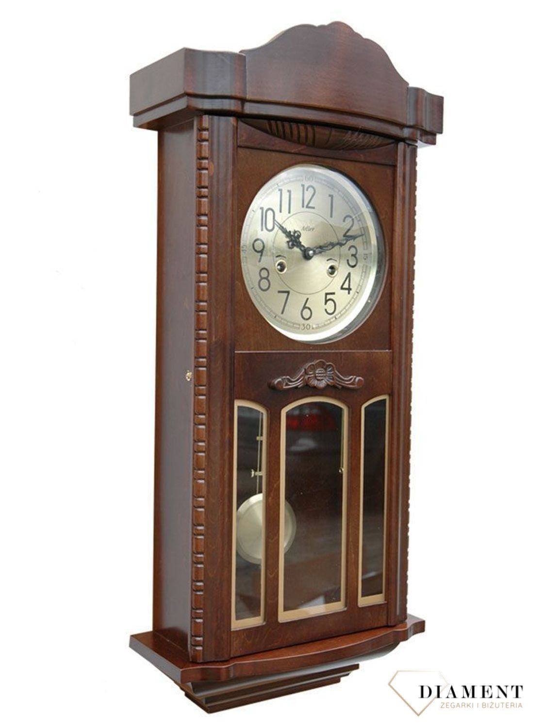 Zegar ścienny mechaniczny marki Adler 11002W l.jpg