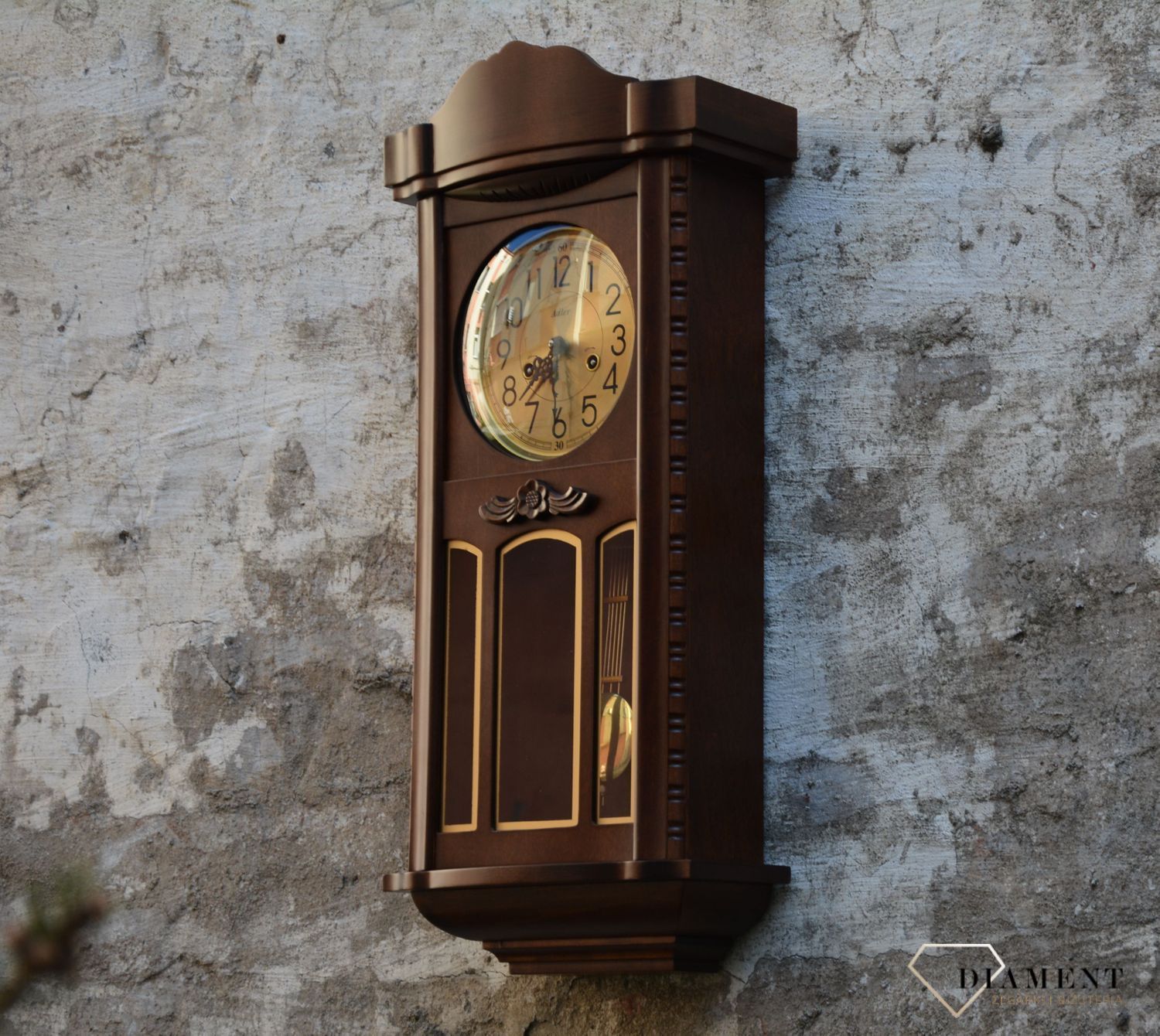 Zegar ścienny mechaniczny marki Adler 11002W l.jpg