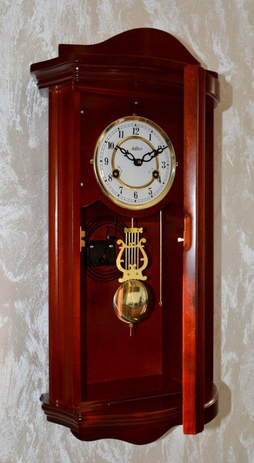 Zegar ścienny z wahadłem drewniany Adler 11017CH✓Zegary ścienne✓Zegary szafkowe ✓Zegary mechaniczne, Zegar ścienny z wahadłem  (2).JPG