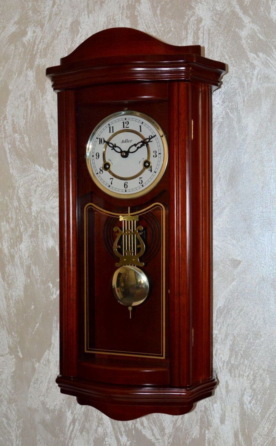 Zegar ścienny z wahadłem drewniany Adler 11017CH✓Zegary ścienne✓Zegary szafkowe ✓Zegary mechaniczne, Zegar ścienny z wahadłem  (2).JPG
