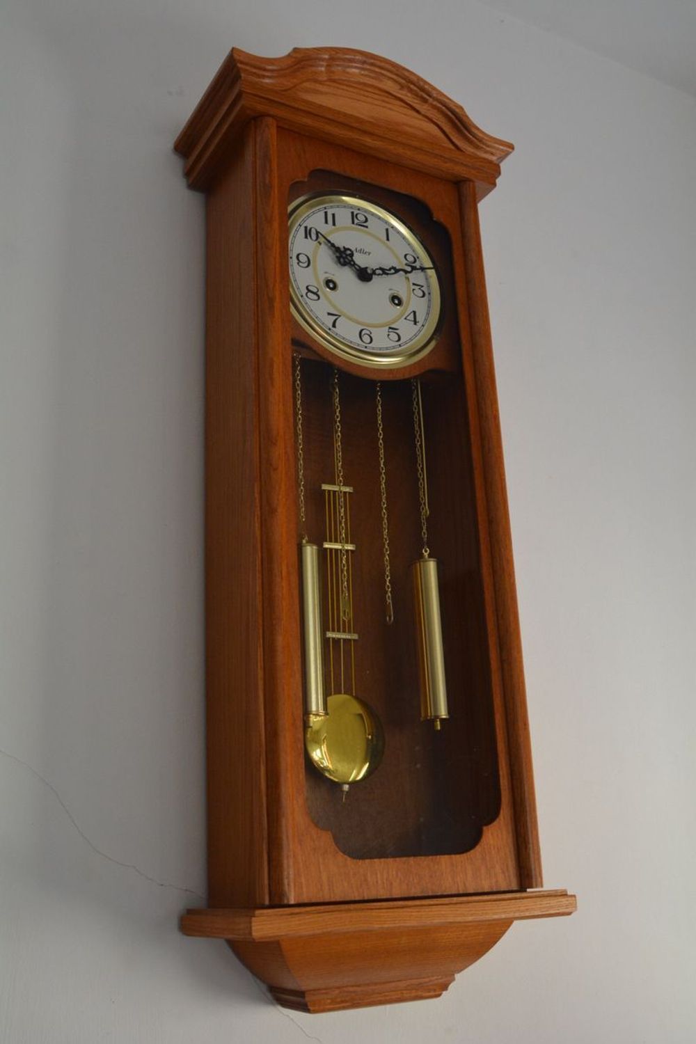 Zegar wiszący mechaniczny Adler 11076D – klasyczna elegancja w jasnym dębie (8).JPG