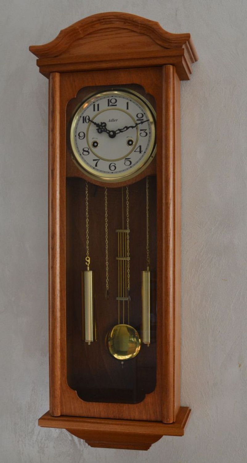 Zegar wiszący mechaniczny Adler 11076D – klasyczna elegancja w jasnym dębie (8).JPG