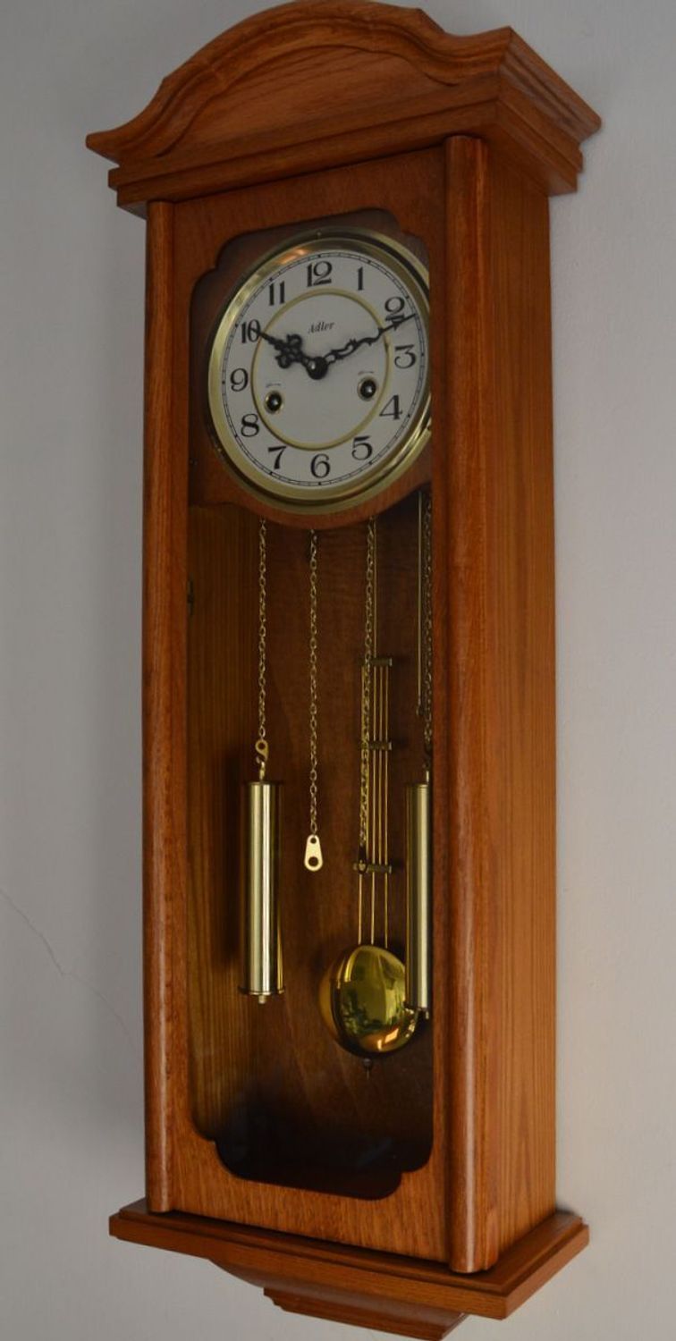 Zegar wiszący mechaniczny Adler 11076D – klasyczna elegancja w jasnym dębie (8).JPG