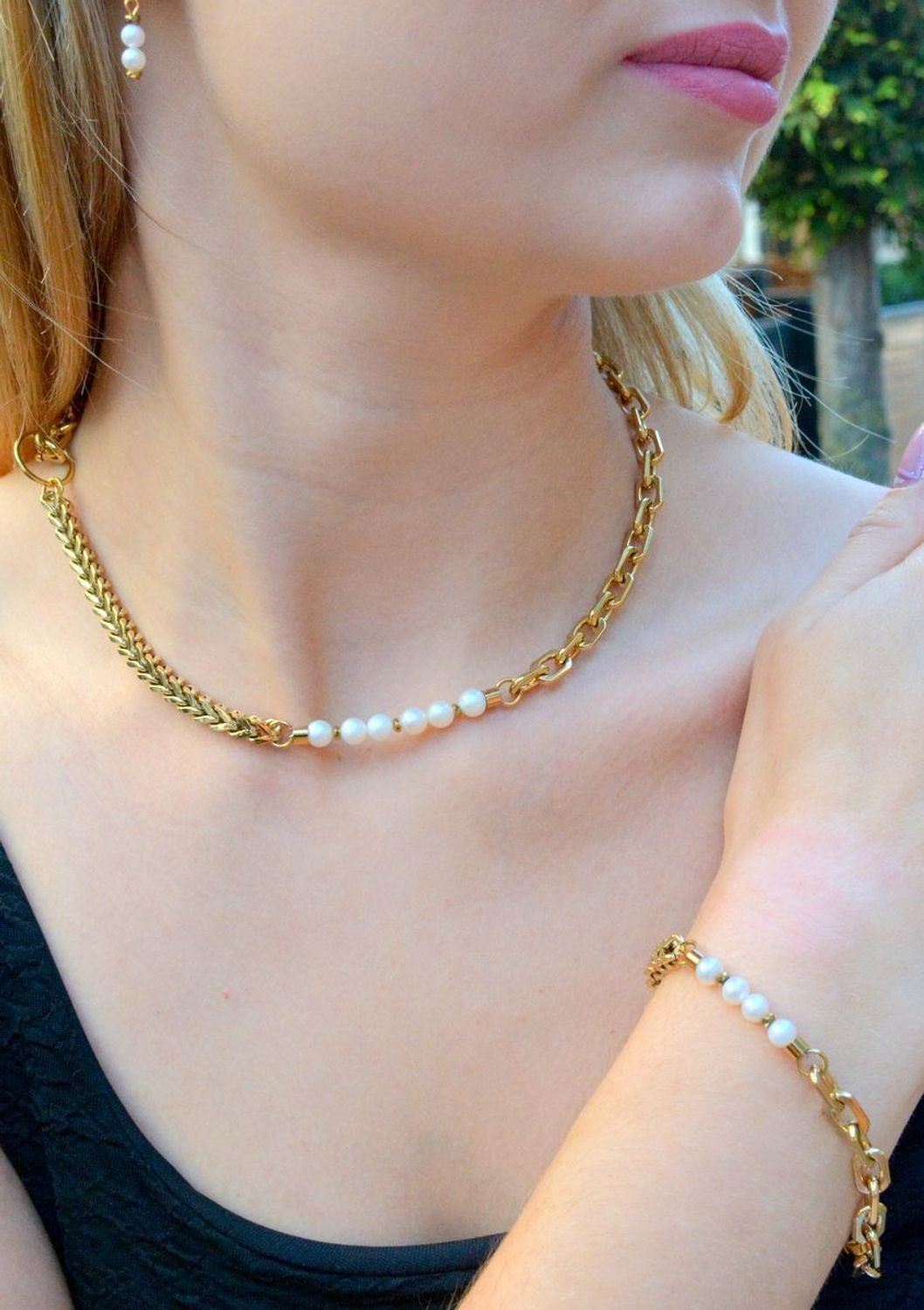 Komplet Zestaw Coeur De Lion Shape Shifter Perły słodkowodne 1120501416.jpg