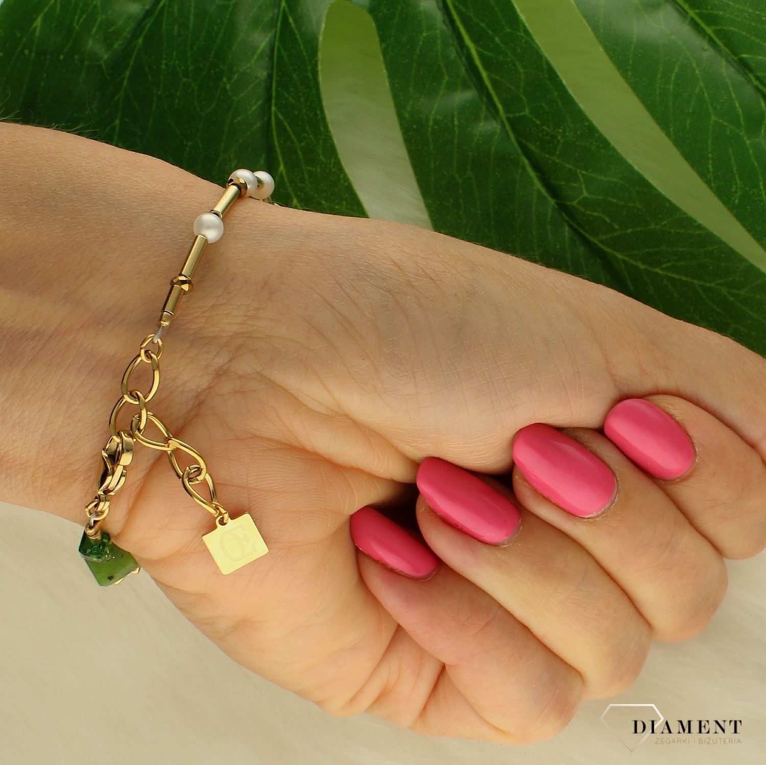 Bransoletka damska Coeur de Lion z perłami słodkowodnymi 1122300516.jpg