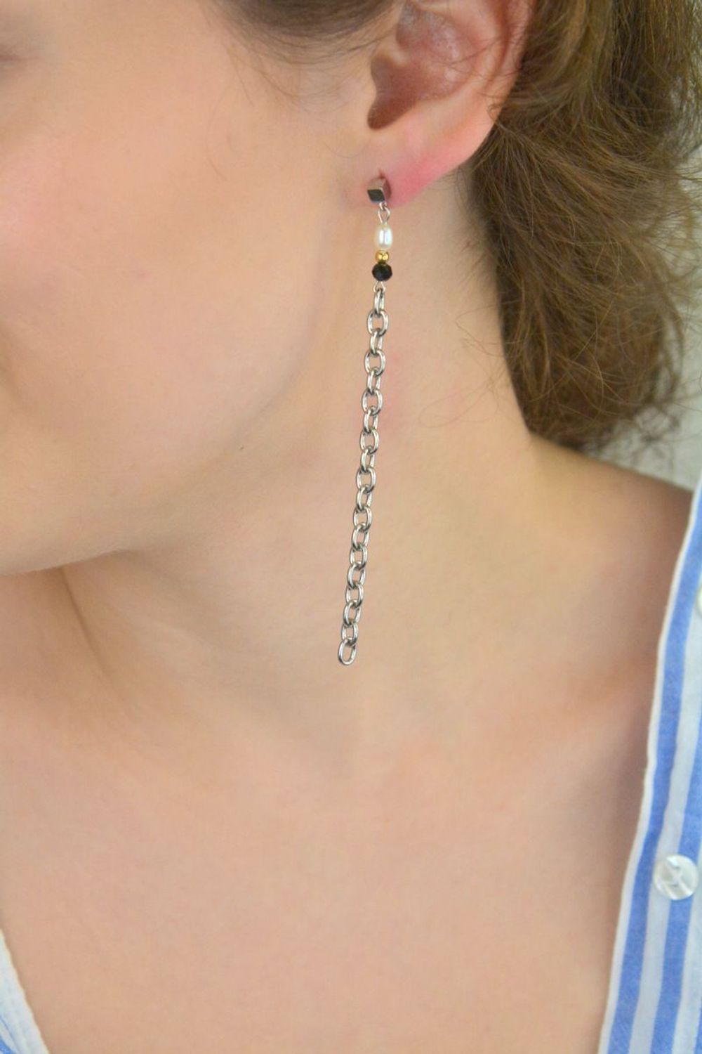 Kolczyki damskie Coeur de Lion Art Deco Elegance z perłą 1133211314e (2).jpg