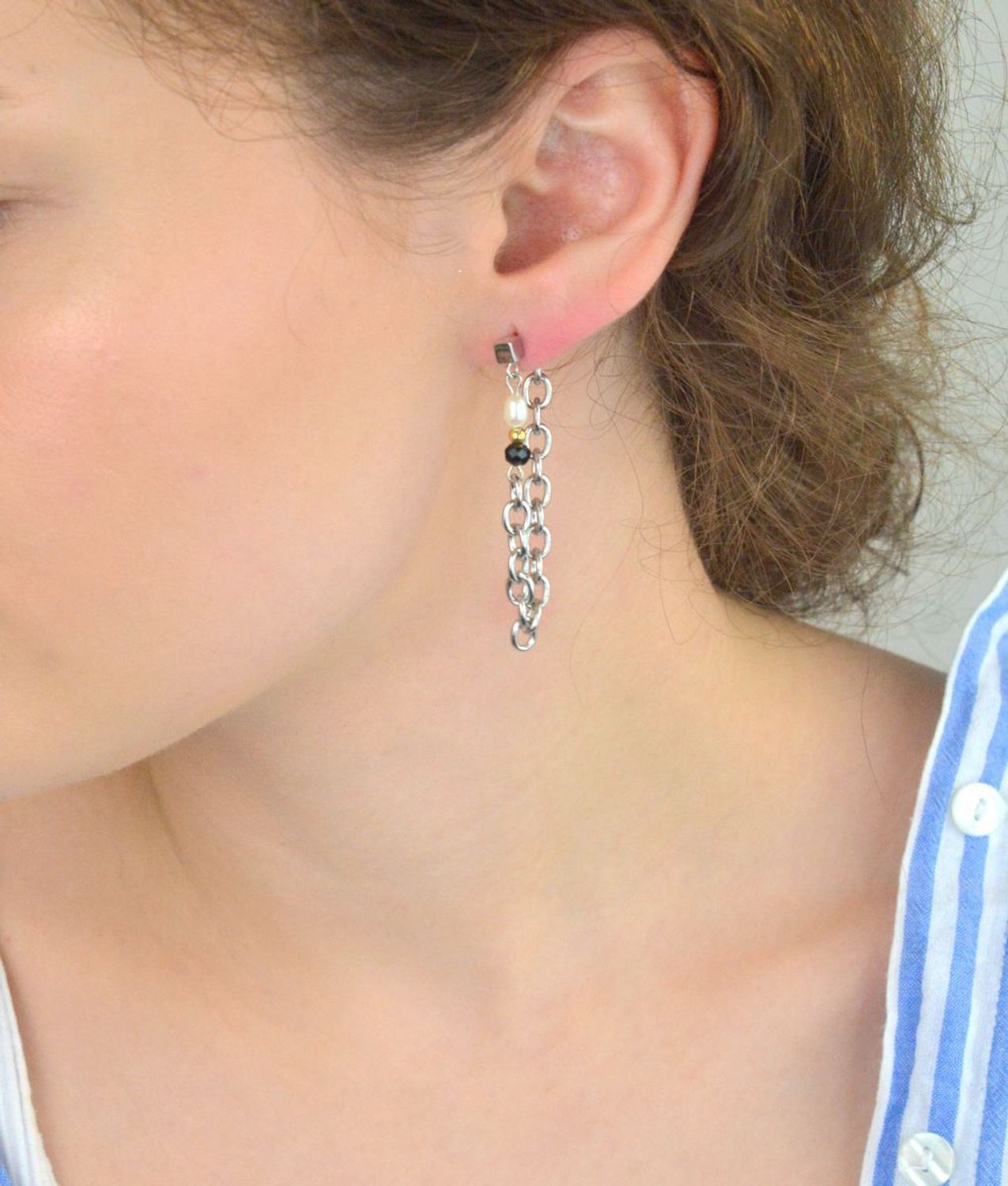 Kolczyki damskie Coeur de Lion Art Deco Elegance z perłą 1133211314e (2).jpg