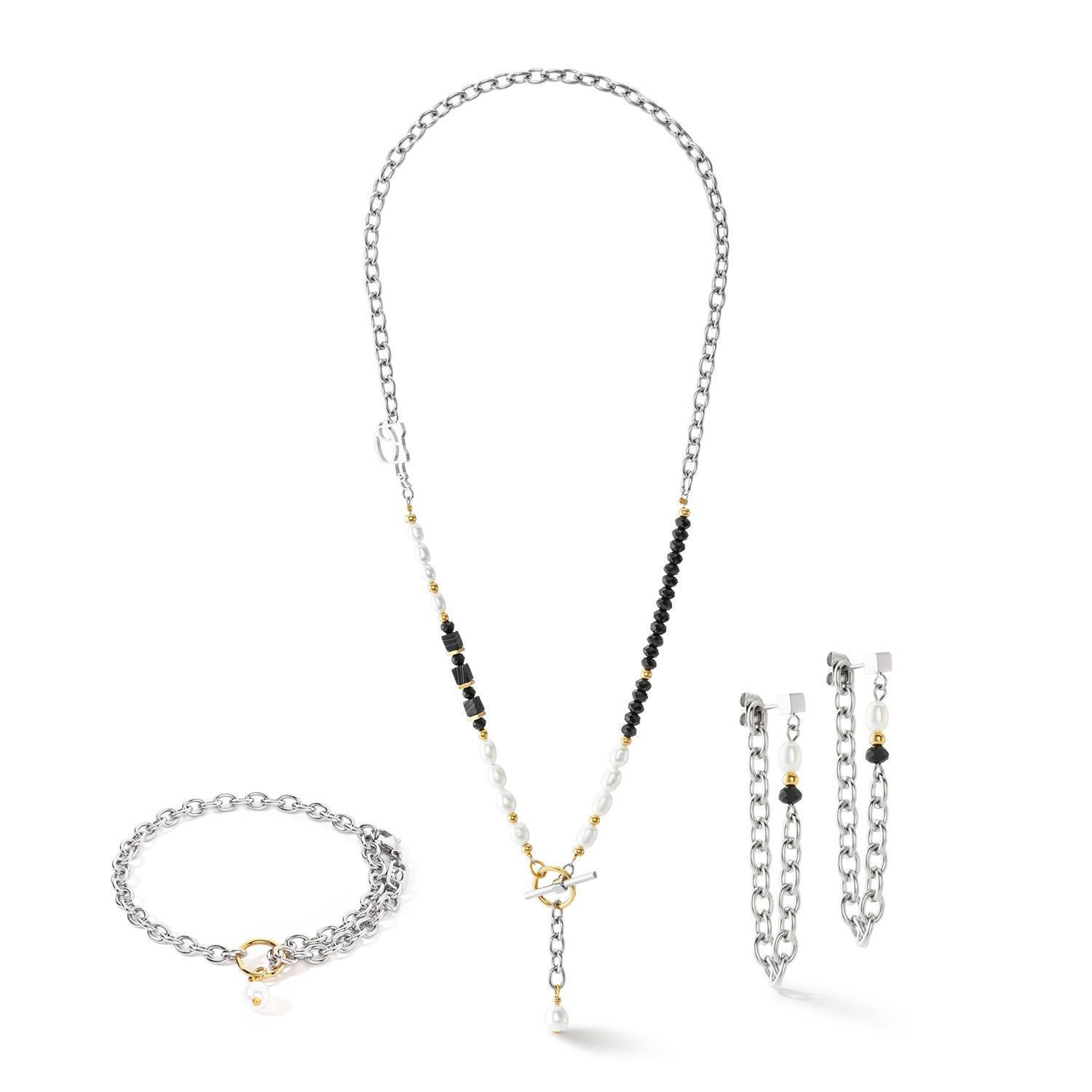 Bransoletka damska Coeur de Lion Art Deco Elegance z perłą 1133301314 (2).jpg