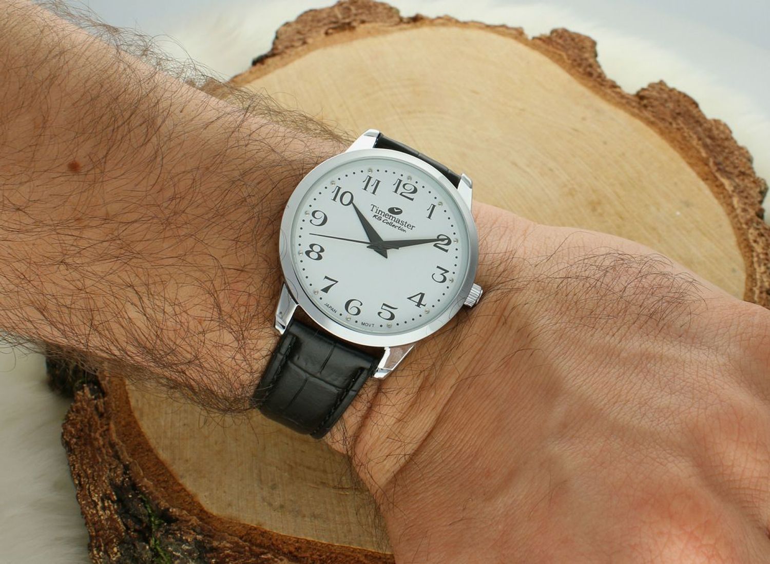 Zegarek męski Timemaster 117-45 klasyczny, czarny pasek, grawer gratis.jpg