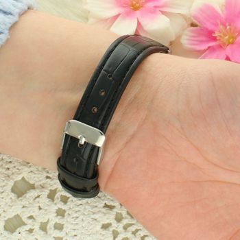 Zegarek damski Timemaster 119-21 – srebrny, czarny pasek skórzany, biała tarcza, klasyczny zegarek  (1).jpg