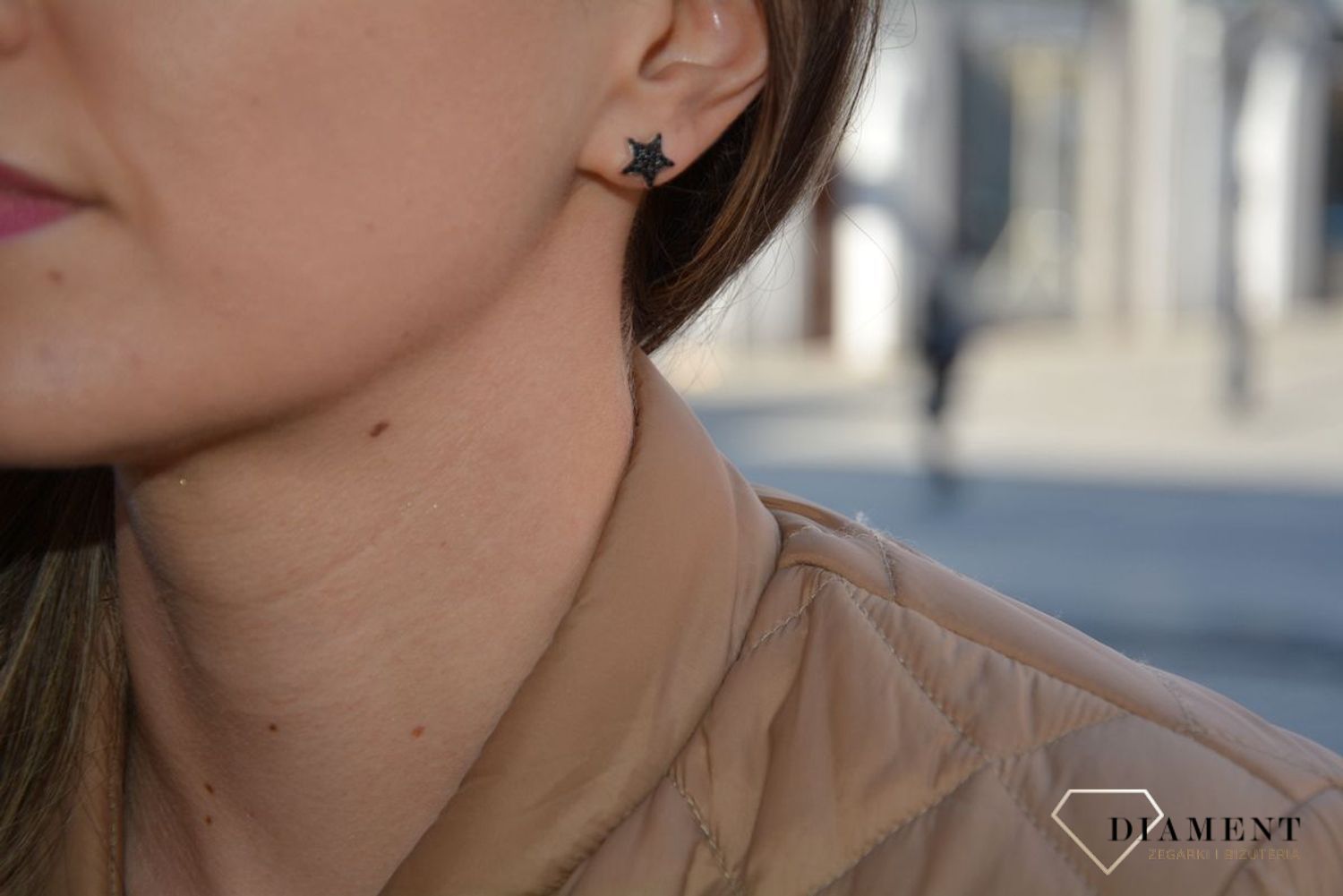 Kolczyki srebrne gwiazdki czarne cyrkonie 12127-N-1.jpg