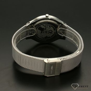 Zegarek damski na bransolecie stalowej z niebieską tarczą Bering Slim 12138-008. Zegarek damski klasyczny (4).jpg
