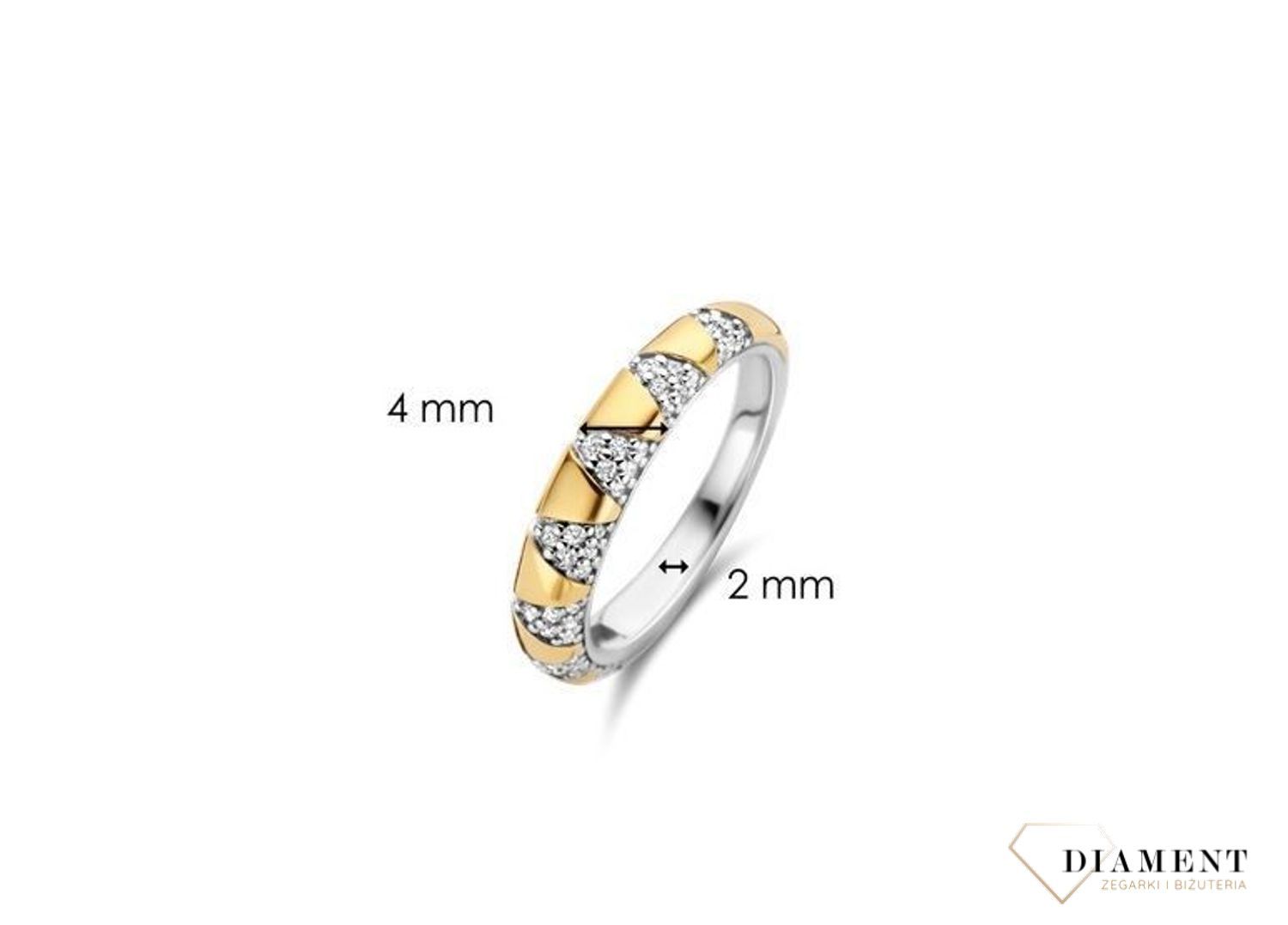 Srebrny pierścionek TI SENTO pozłacany z cyrkonią 12216ZY (5).jpg