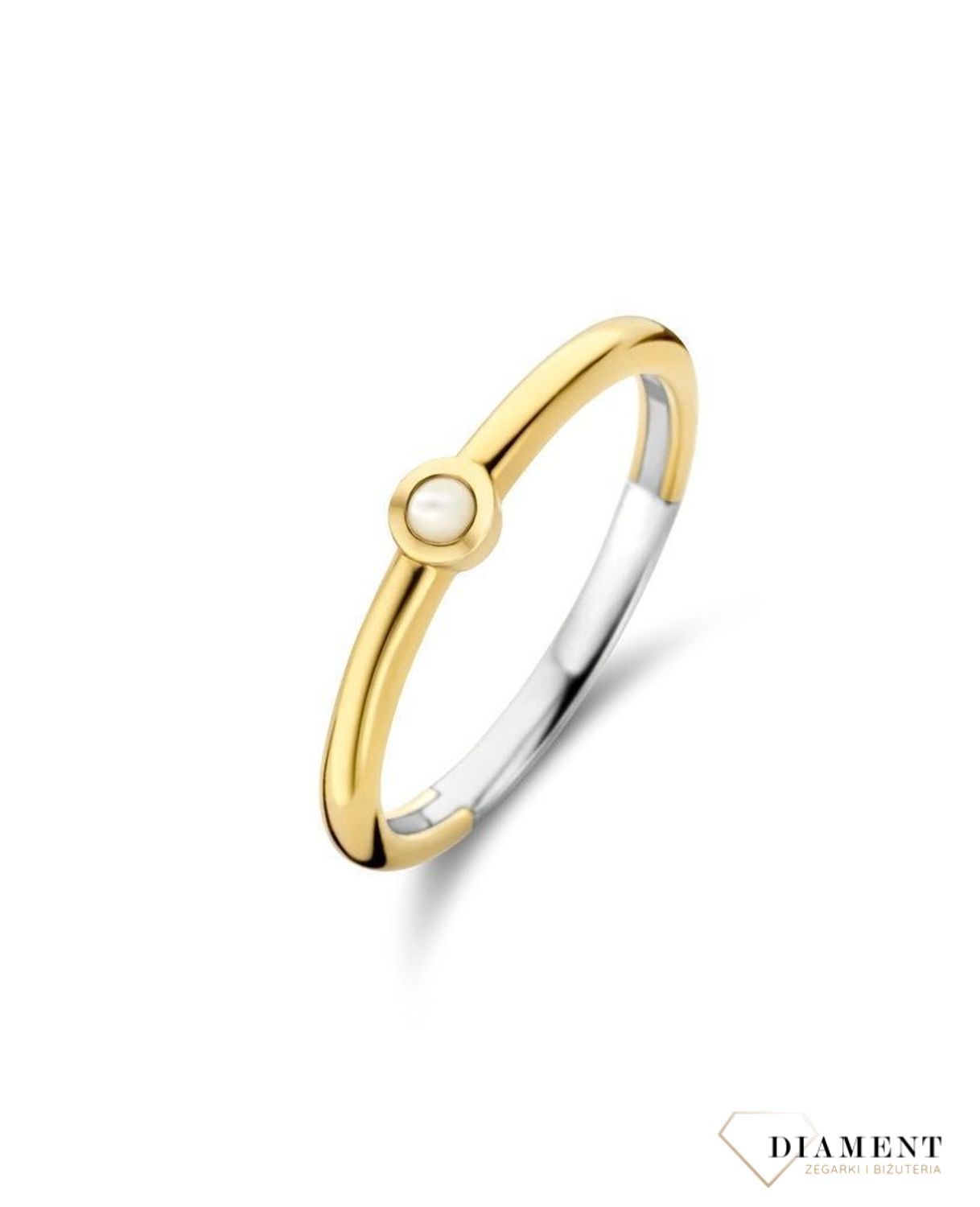 Pierścionek srebrny pozłacany z masą perłową.jpg