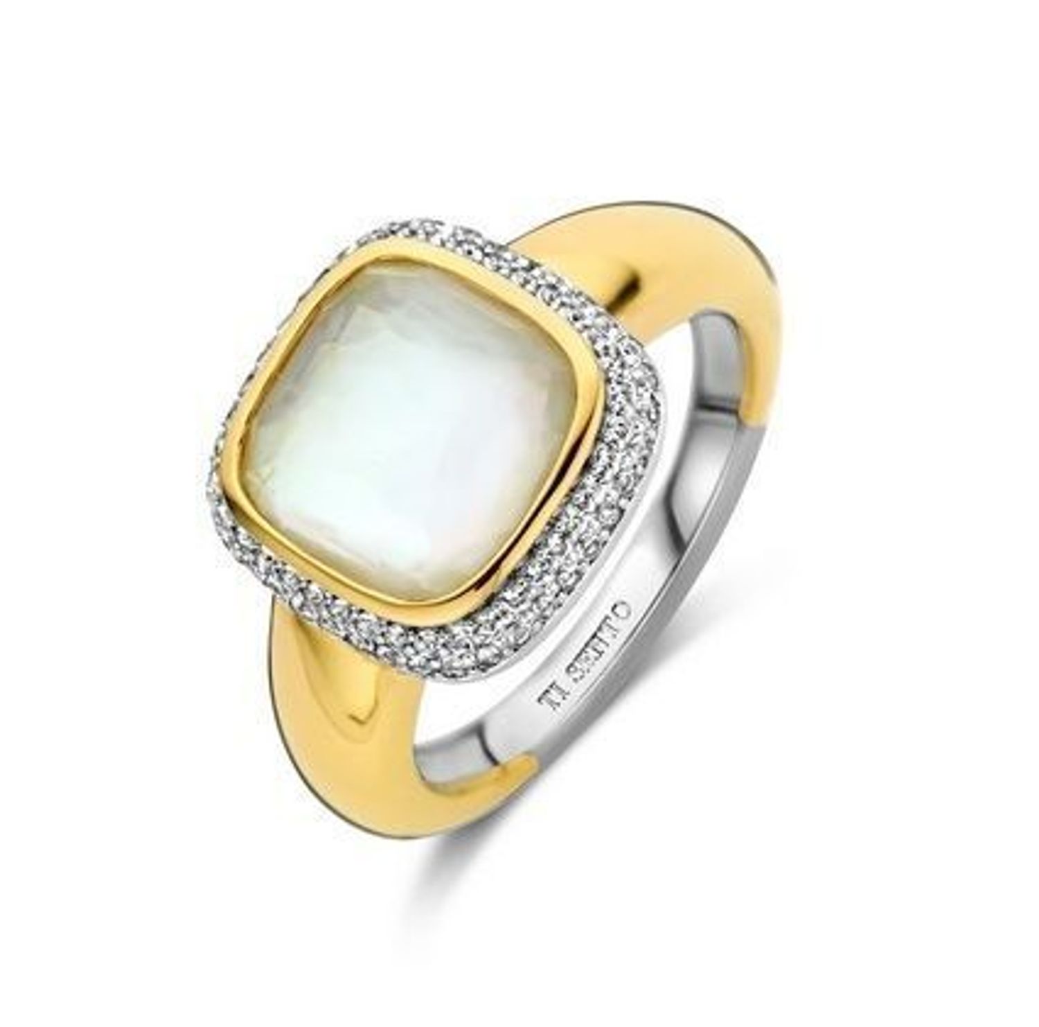 Pierścionek srebrny pozłacany z masą perłową TI SENTO 12330MW (2).jpg