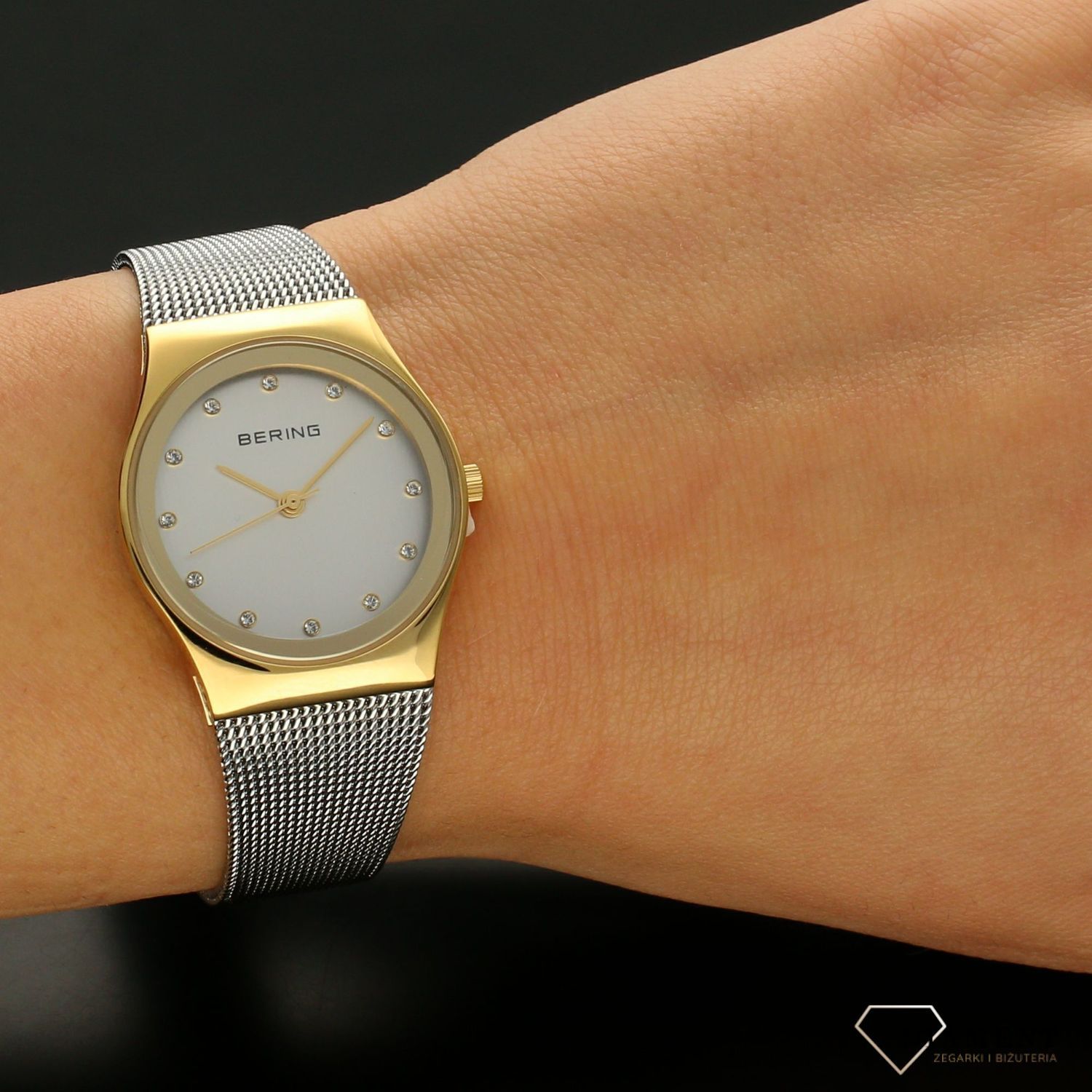 Zegarek damski Bering połączenie złota i srebra 12927-001.jpg