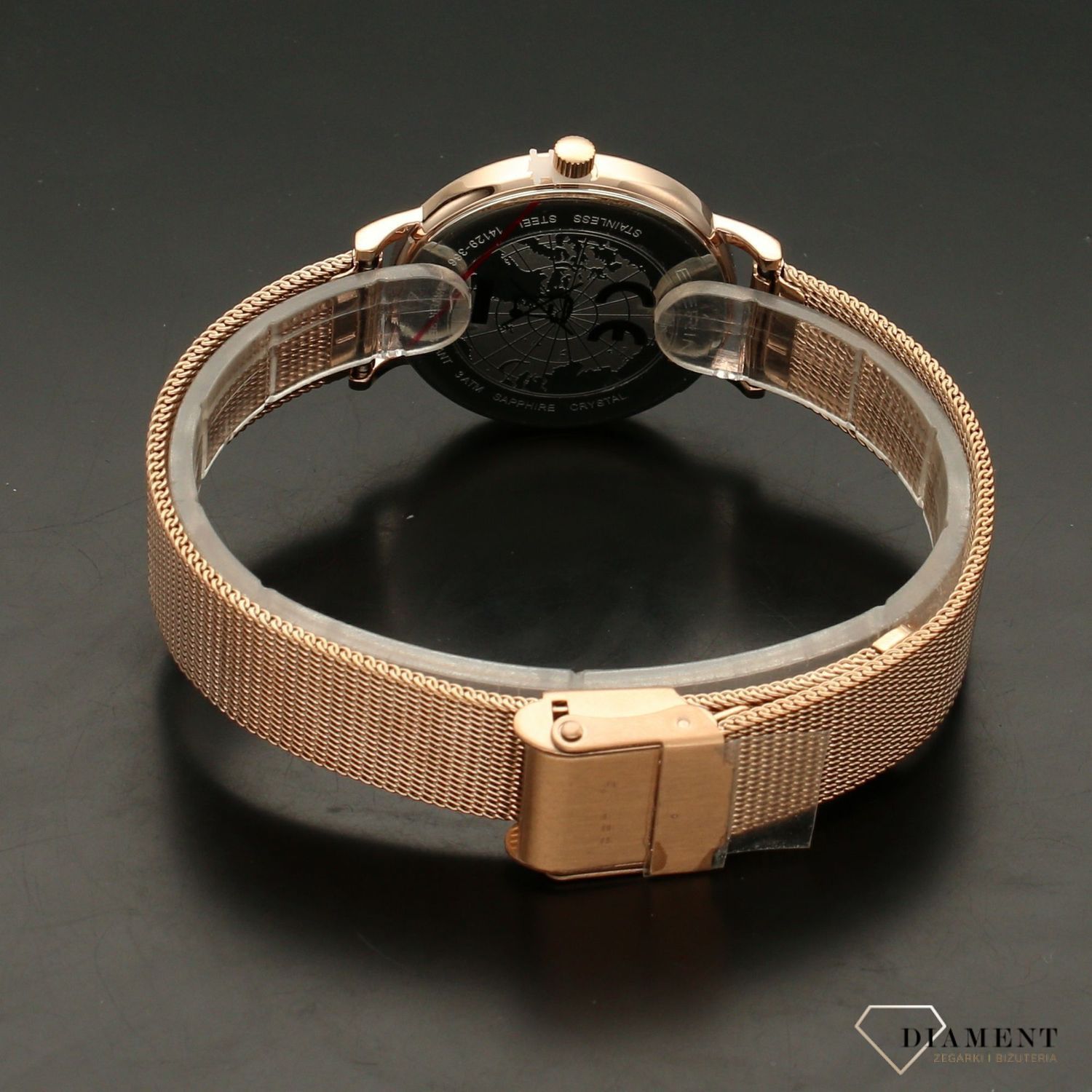 Zegarek damski na bransolecie Rose Gold BERING 14129-366.jpg