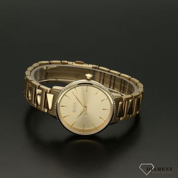 Zegarek damski złoty Hugo boss 1502541 na brasolecie z cyrkoniami (3).jpg