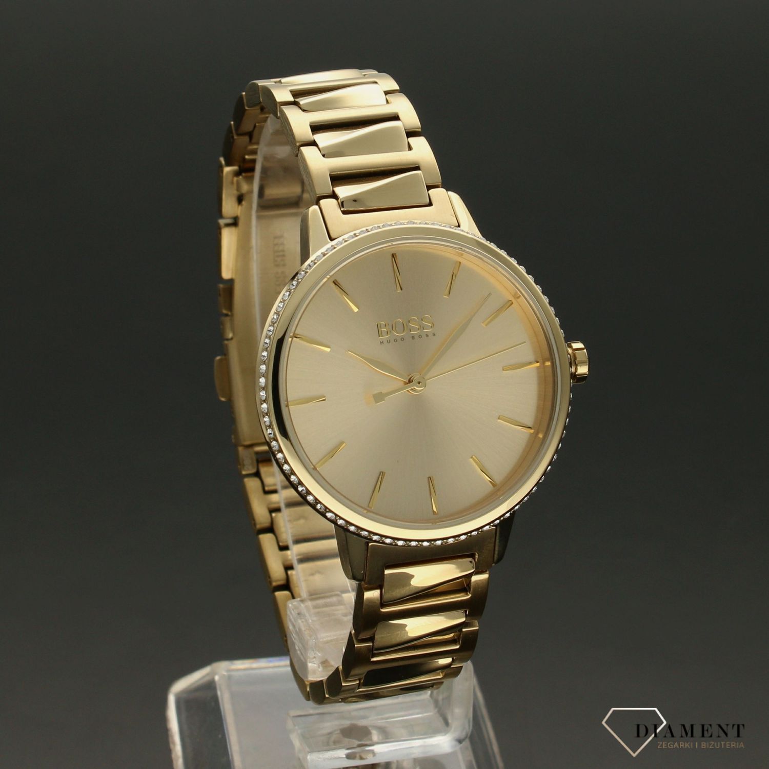 Zegarek damski Hugo Boss Signature 'Blask żółtego złota'.jpg