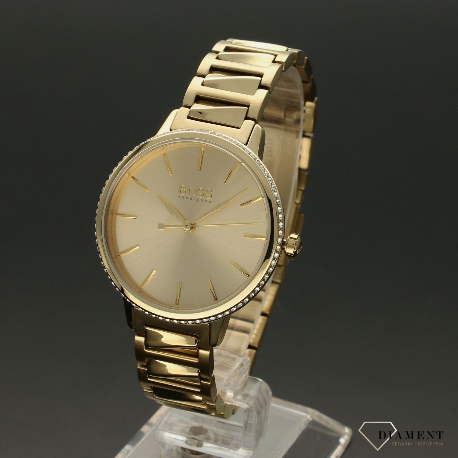 Zegarek damski Hugo Boss Signature 'Blask żółtego złota'.jpg