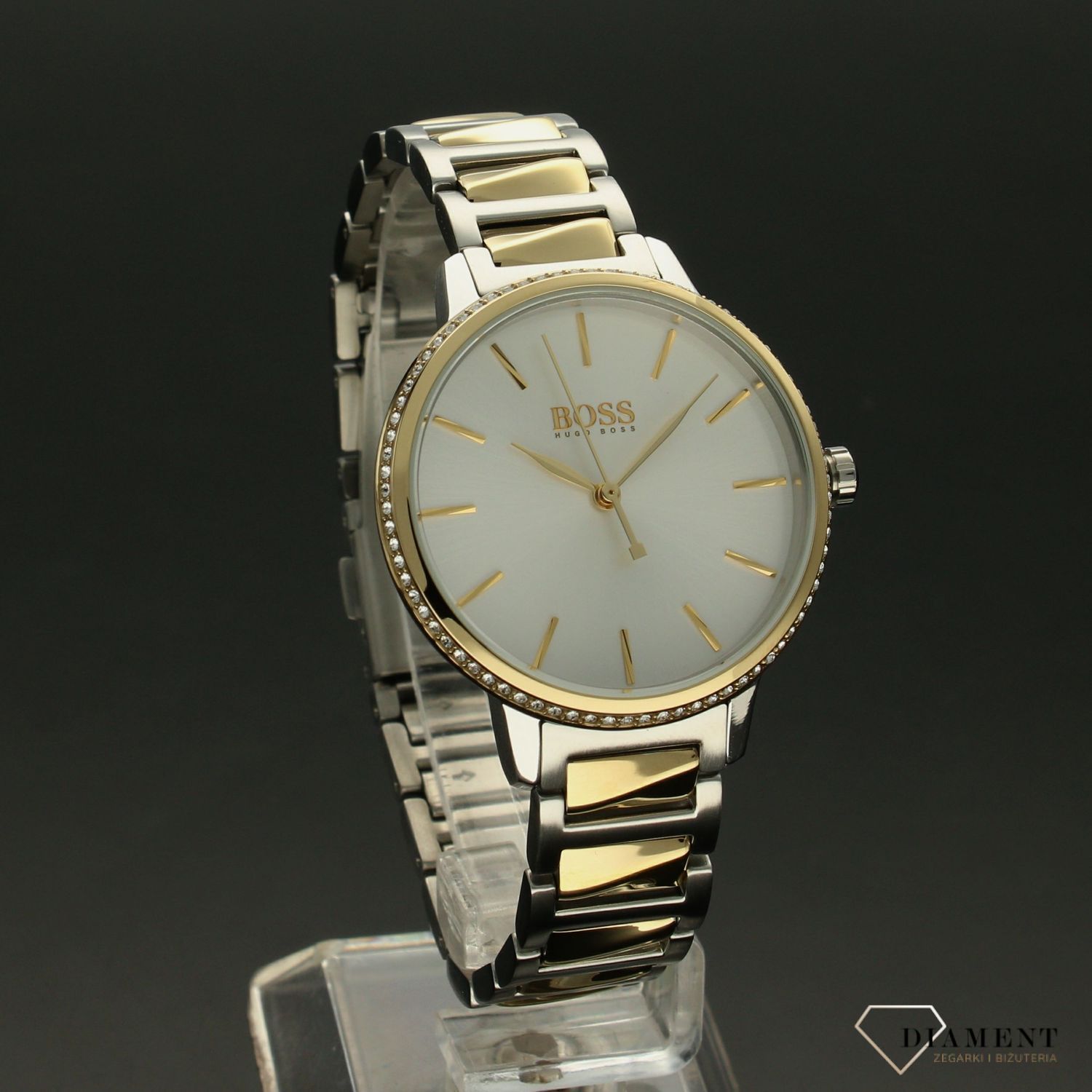 Zegarek damski Hugo Boss Signature 1502568 ' Blask Bicoloru'adasd.jpg