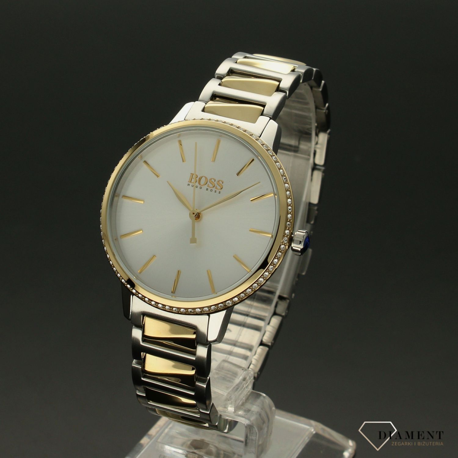 Zegarek damski Hugo Boss Signature 1502568 ' Blask Bicoloru'adasd.jpg