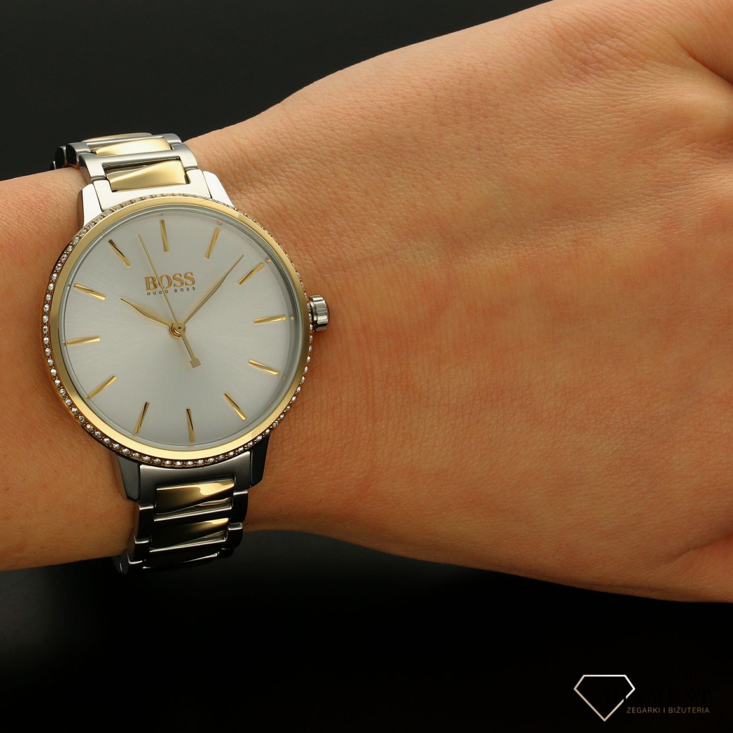 Zegarek damski Hugo Boss Signature 1502568 ' Blask Bicoloru'adasd.jpg