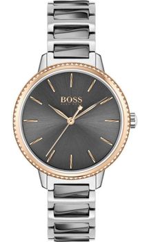 Zegarek damski Hugo Boss na bransolecie Singnature 'Ciemne szkiełka' 1502569l.jpg