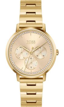 Zegarek damski na bransolecie PRIMA 'Złoty Hugo Boss z multidatą' 1502572v.jpg
