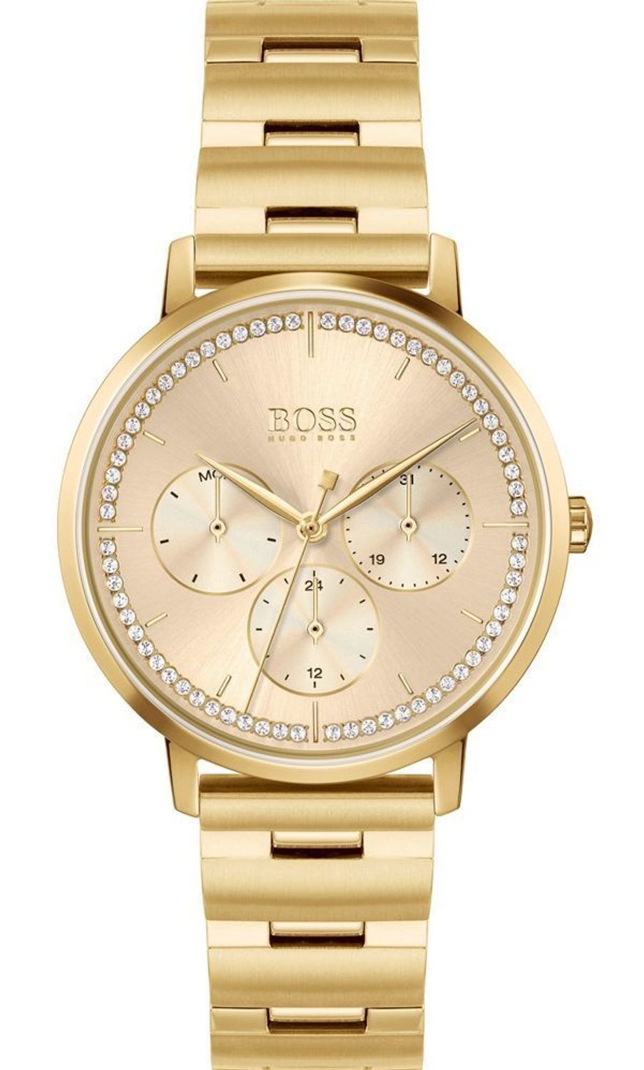 Zegarek damski na bransolecie PRIMA 'Złoty Hugo Boss z multidatą' 1502572v.jpg