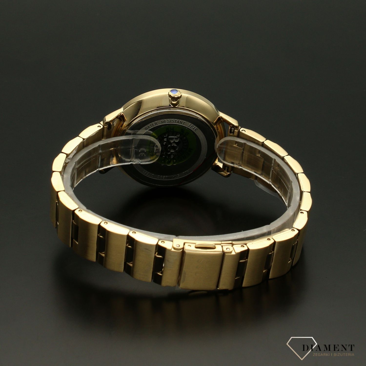 Zegarek damski na bransolecie PRIMA 'Złoty Hugo Boss z multidatą' 1502572v.jpg