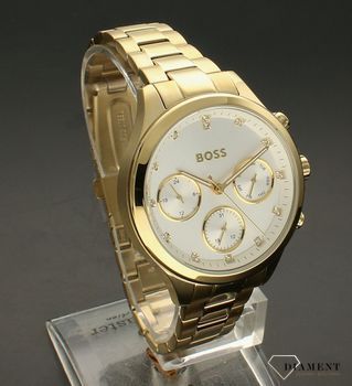 Zegarek damski HUGO BOSS Hera 1502628  to zegarek do pracy na stalowej, pięknie zdobionej bransolecie, najmodniejszy zegarek na zawsze. Zegarek elegancki o modnym look'u. Propozycja dla miłośników nowoczesnych tr (3).jpg