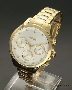 Zegarek damski HUGO BOSS Hera 1502628  to zegarek do pracy na stalowej, pięknie zdobionej bransolecie, najmodniejszy zegarek na zawsze. Zegarek elegancki o modnym look'u. Propozycja dla miłośników nowoczesnych tr (4).jpg