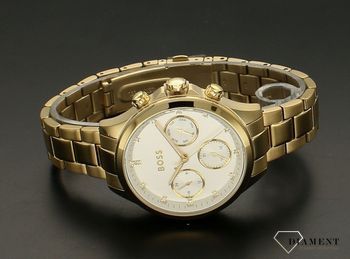 Zegarek damski HUGO BOSS Hera 1502628  to zegarek do pracy na stalowej, pięknie zdobionej bransolecie, najmodniejszy zegarek na zawsze. Zegarek elegancki o modnym look'u. Propozycja dla miłośników nowoczesnych tr (5).jpg