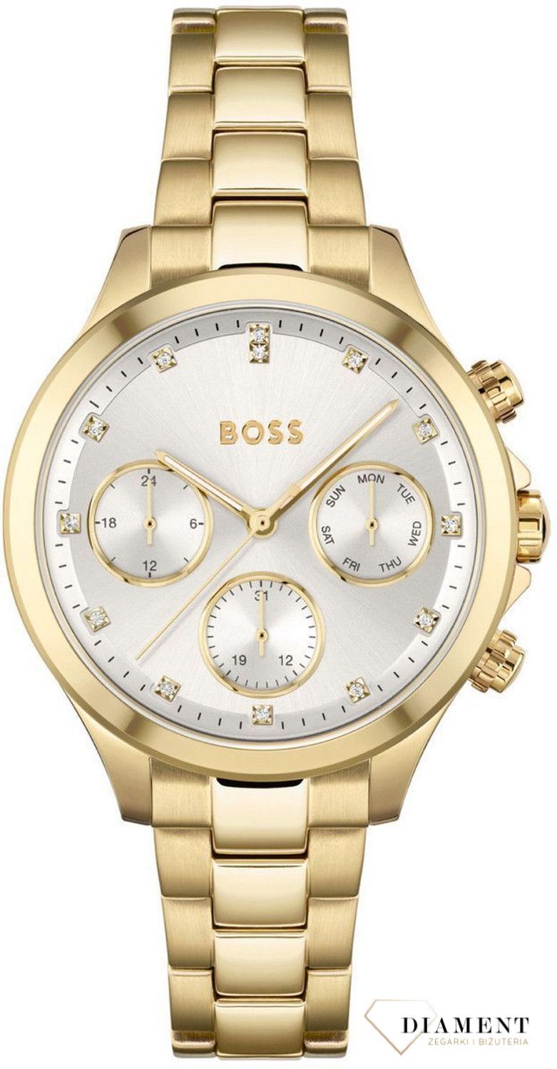 Zegarek damski HUGO BOSS Hera 1502628  to zegarek do pracy na stalowej, pięknie zdobionej bransolecie, najmodniejszy zegarek na zawsze. Zegarek elegancki o modnym look'u. Propozycja dla miłośników.jpg