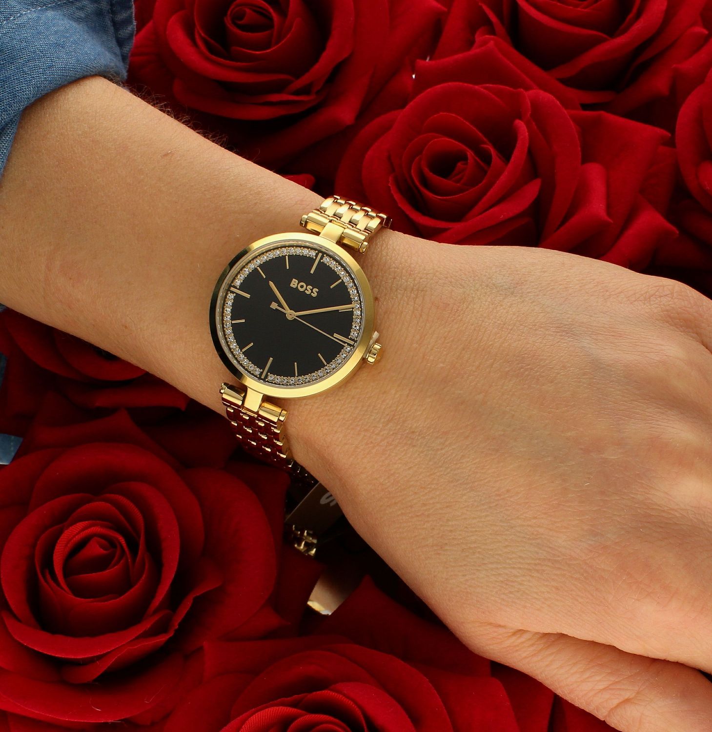 Zegarek damski złoty na bransolecie  Hugo Boss Essena 1502705.jpg