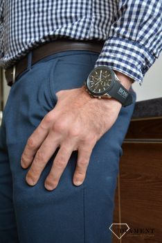 Zegarek męski Hugo Boss 1513716 sportowy Velocity to najmodniejszy zegarek na silikonowym, wytrzymałym pasku z dużym logo BOSS (9).JPG