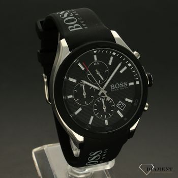Zegarek męski Hugo Boss 1513716 sportowy Velocity to najmodniejszy zegarek na silikonowym, wytrzymałym pasku z dużym logo BOSS..jpg