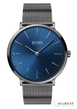 Zegarek męski Hugo Boss Horizon 1513734 z niebieską tarczą i czarną bransoletą.jpg
